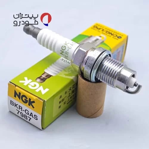 شمع ngk دوگانه سوز پایه کوتاه کد BKR-GAS 7987 — تصویر ۵