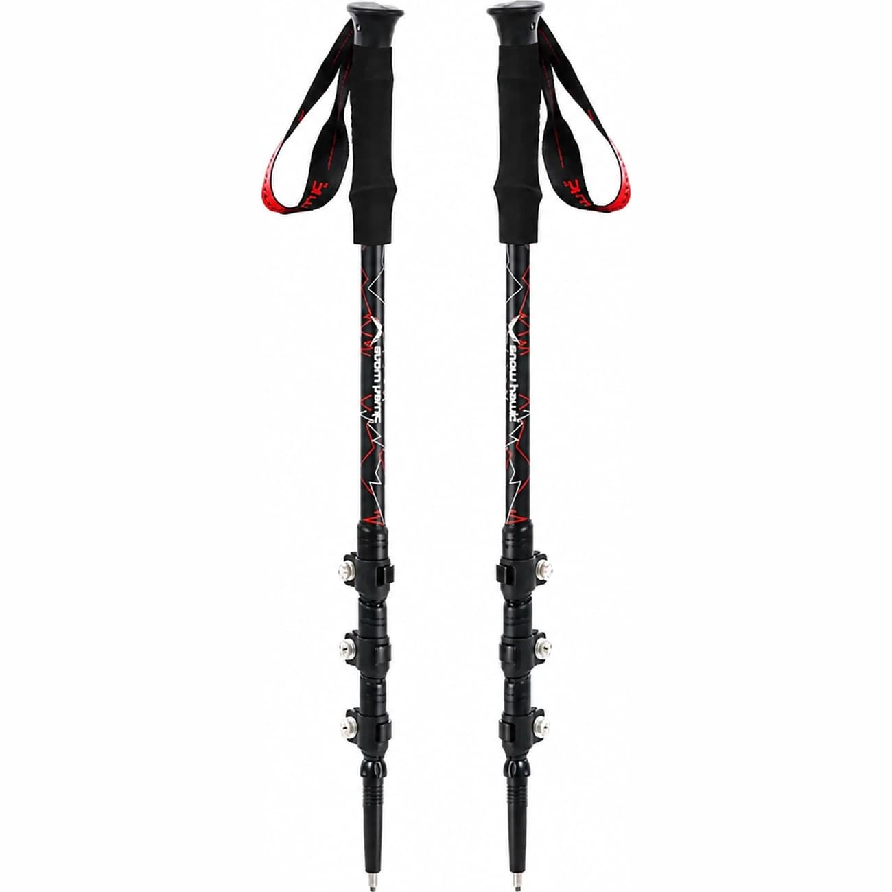 باتوم کوهنوردی سه کلیپسی اسنوهاک Snow Hawk مدل SN-T0114 پک 2 عددی — تصویر ۲