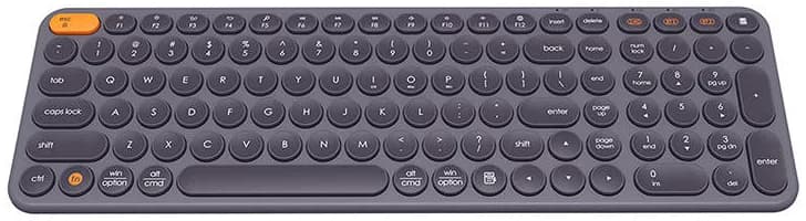 کیبورد بی‌سیم سه‌حالته باسئوس مدل Baseus K01B Wireless Tri-Mode Keyboard Pink — تصویر ۱۲