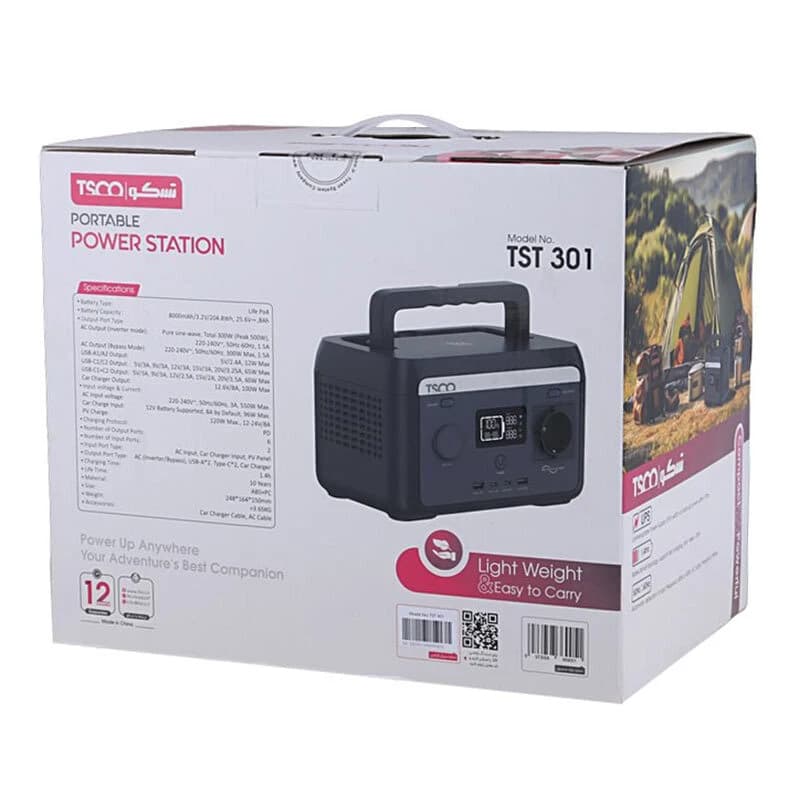 پاور استیشن تسکو TST 301 300W ظرفیت 64000 میلی آمپر ساعت + هدیه — تصویر ۸