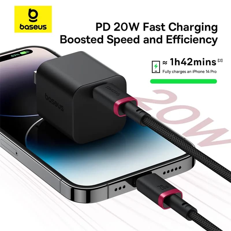 کابل USB-C به Lightning باسئوس مدل Baseus Dura Series PD 20W Fast Charging Cable — تصویر ۶