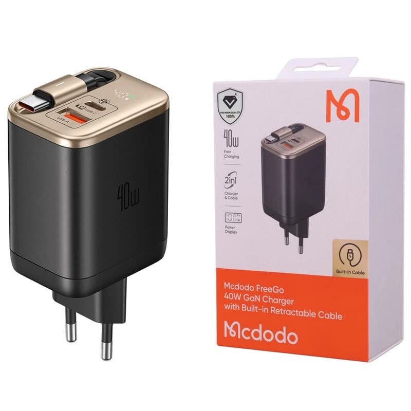 شارژر دیواری 40 وات مک دودو FreeGo CH-428 GaN PD 3A — تصویر ۴