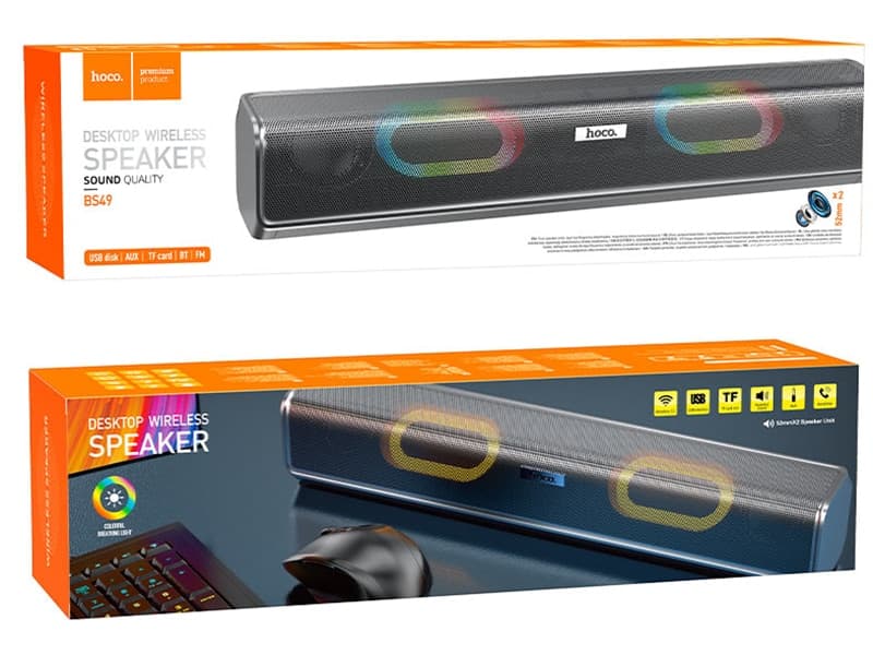 اسپیکر بلوتوث قابل حمل هوکو Hoco Wireless speaker BS49 Dazzling sound desktop — تصویر ۶