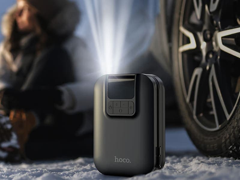 پمپ باد هوشمند هوکو Hoco Smart air pump S53 Breeze — تصویر ۸