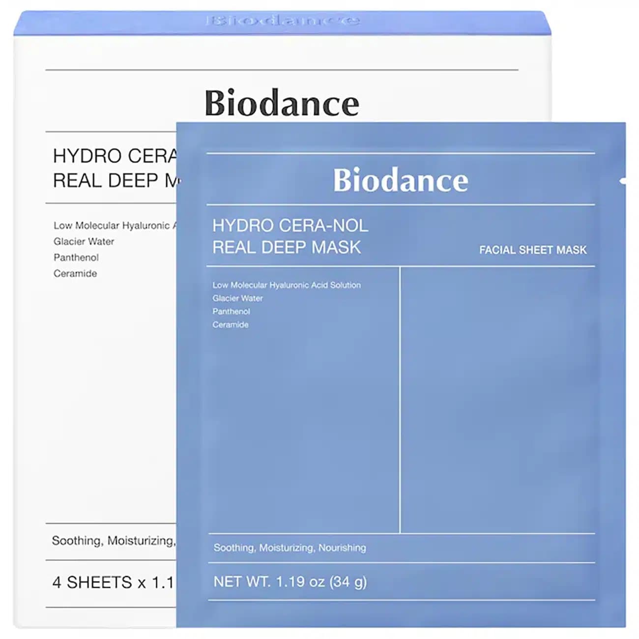 ماسک ورقه ای بایودنس Biodance مدل Hydro Cera-nol Real Deep بسته 4 عددی — تصویر ۴