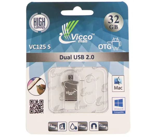 فلش 32 گیگ ویکومن Vicco VC125 OTG Micro — تصویر ۱۰