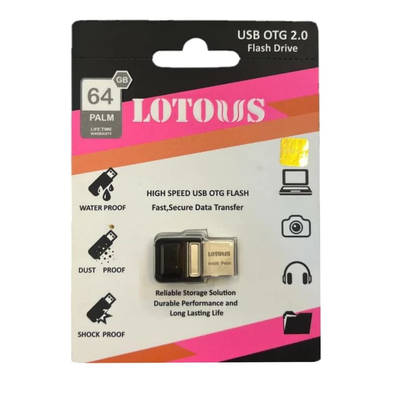 فلش مموری لوتوس 64 گیگ Palm OTG Micro — تصویر ۱۱