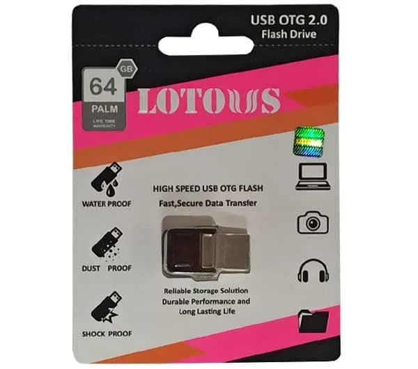 فلش مموری لوتوس 64 گیگ Palm OTG Micro — تصویر ۳