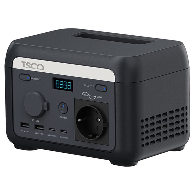 پاور استیشن تسکو TST 201 200W ظرفیت 32000 میلی آمپر ساعت + هدیه