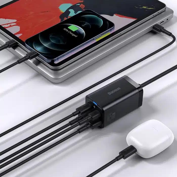 شارژر رومیزی 65 وات باسئوس مدل Baseus GaN3 Pro 4 Ports Desktop Charger 65W — تصویر ۷
