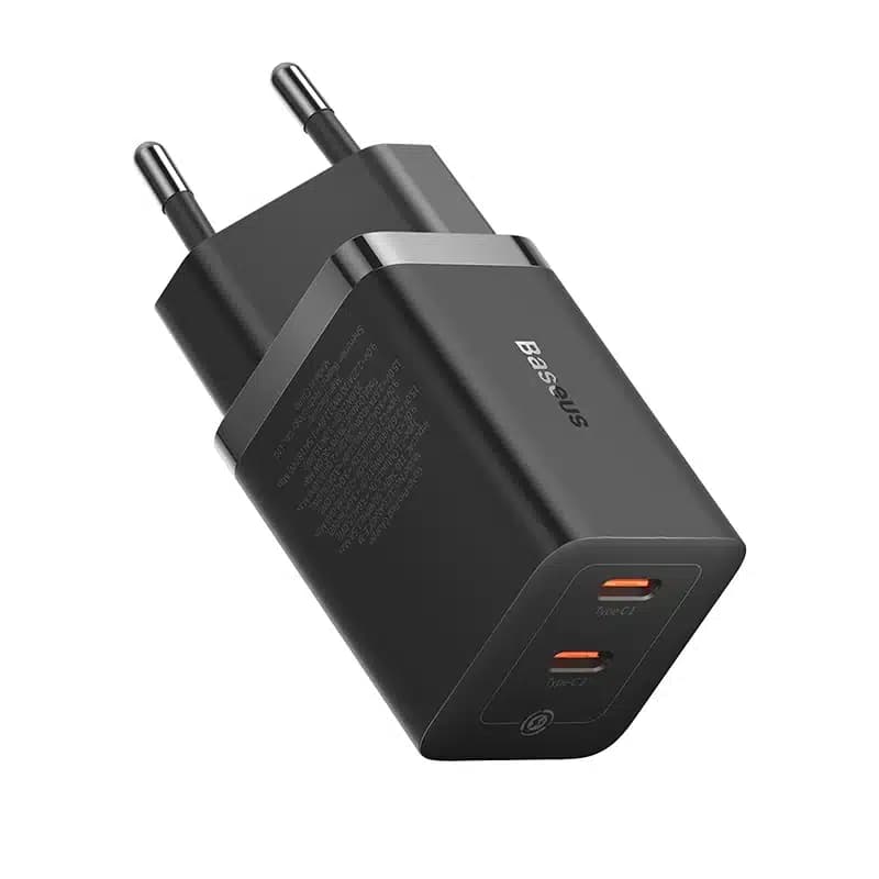شارژر دیواری 40 وات باسئوس مدل Baseus GaN5 Pro Fast Charger C+C 40W EU CCGP180101 — تصویر ۹