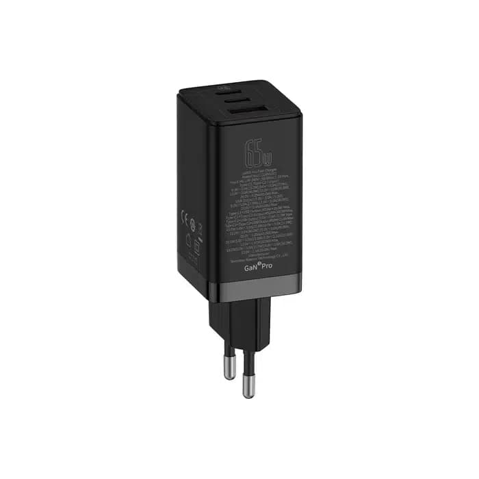 شارژر دیواری 65 وات باسئوس مدل Baseus GaN5 Pro 3 Ports Fast Charger 65W — تصویر ۱۱