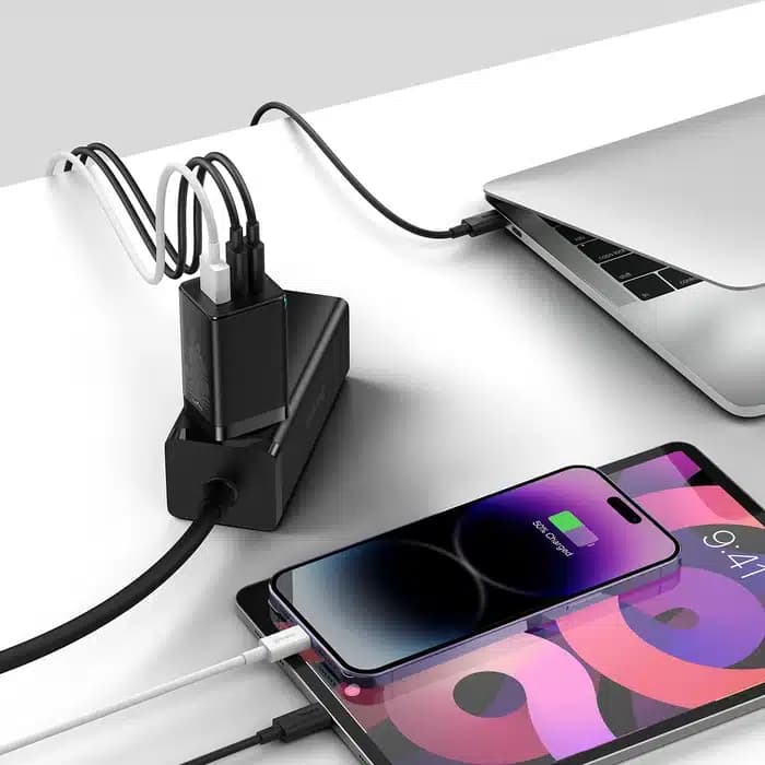 شارژر دیواری 65 وات باسئوس مدل Baseus GaN5 Pro 3 Ports Fast Charger 65W — تصویر ۷