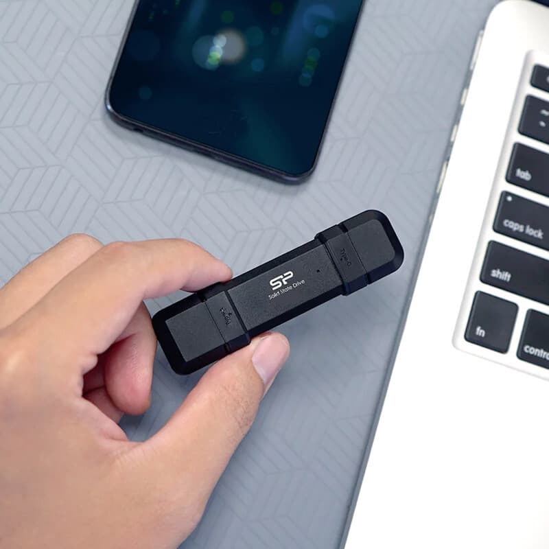 حافظه SSD اکسترنال سیلیکون پاور مدل DS72 ظرفیت یک ترابایت رابط USB Type-C 3.2 + هدیه — تصویر ۱۱