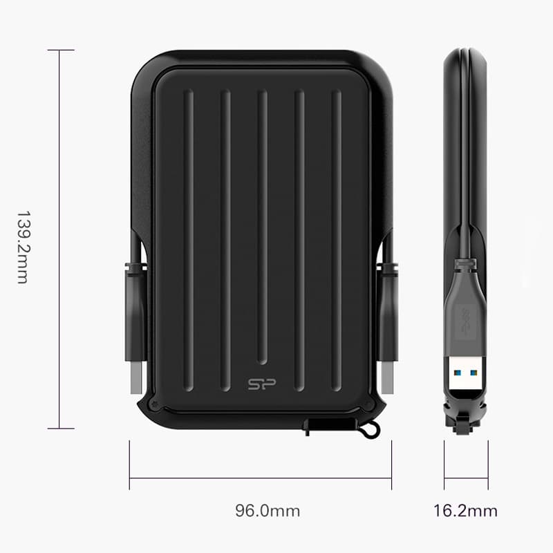 هارد اکسترنال سیلیکون پاور Silicon Power Armor A66 1TB + هدیه — تصویر ۸