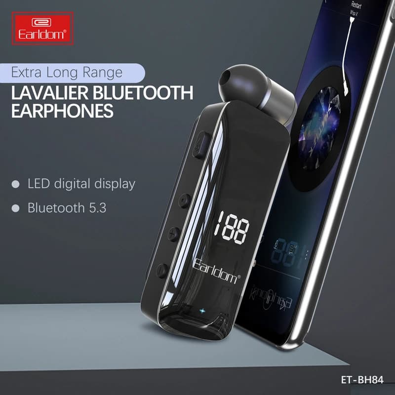 هندزفری بلوتوثی تک گوش ارلدام مدل BH-84 + هدیه — تصویر ۶