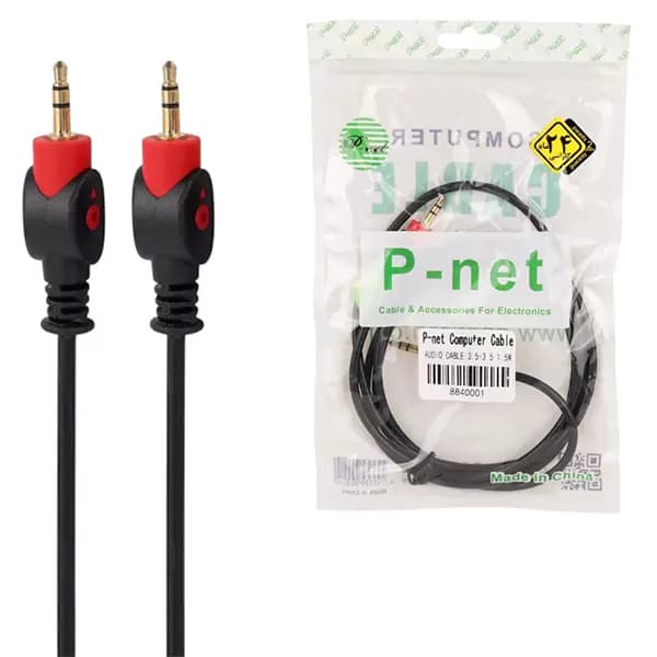 کابل صدا AUX طول 1.5 متر پی نت (P-net) — تصویر ۷
