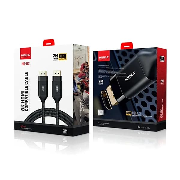 کابل HDMI 2m HD-02 هیسکا (Hiska) — تصویر ۹