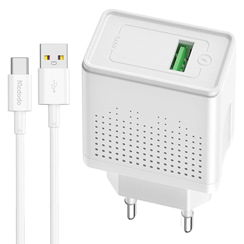 شارژر دیواری فست شارژ Mcdodo CH-5750 QC3.0 PD 3A 18W
