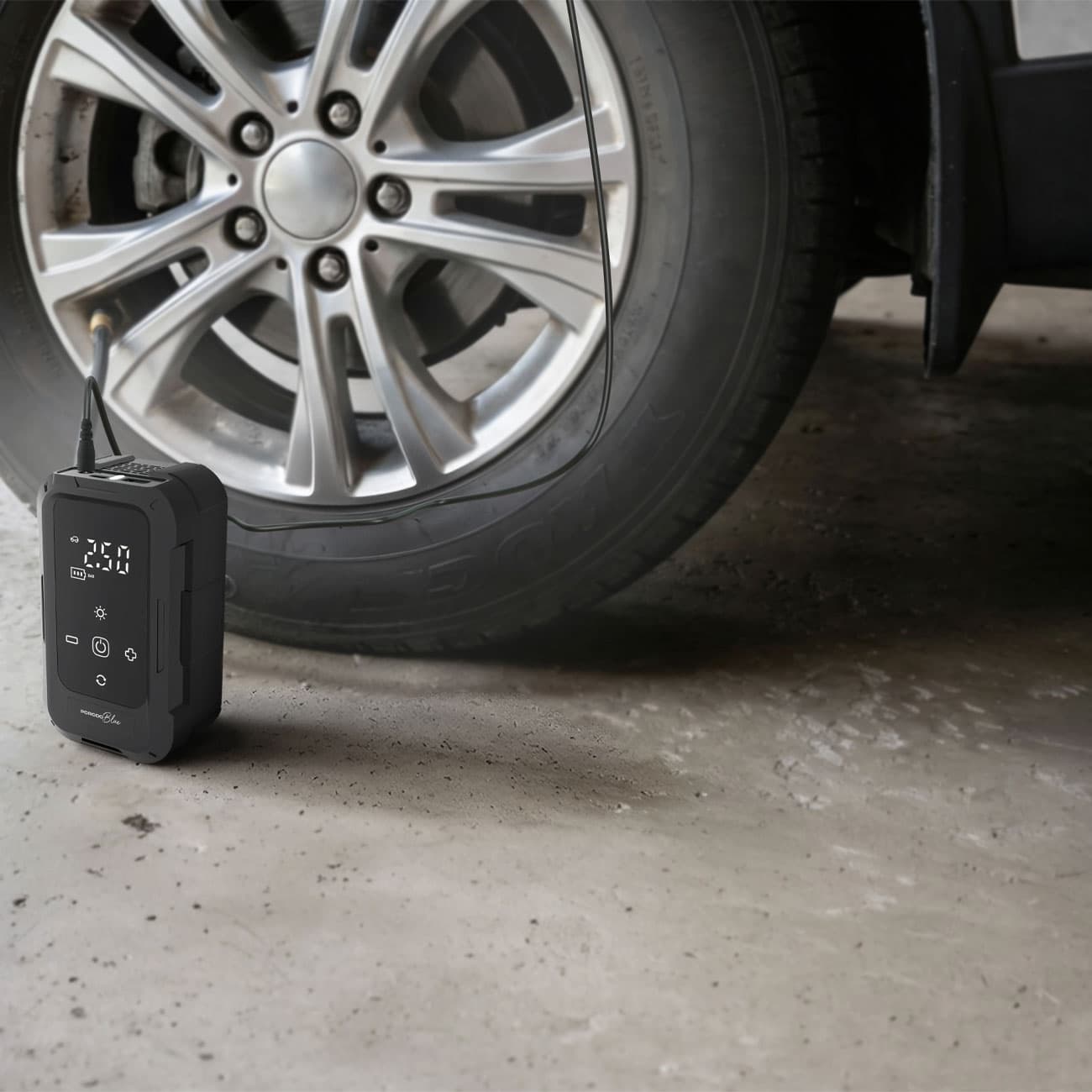 پمپ باد لاستیک خودرو پرودو Porodo مدل PB905ABK فشار 140PSI — تصویر ۳