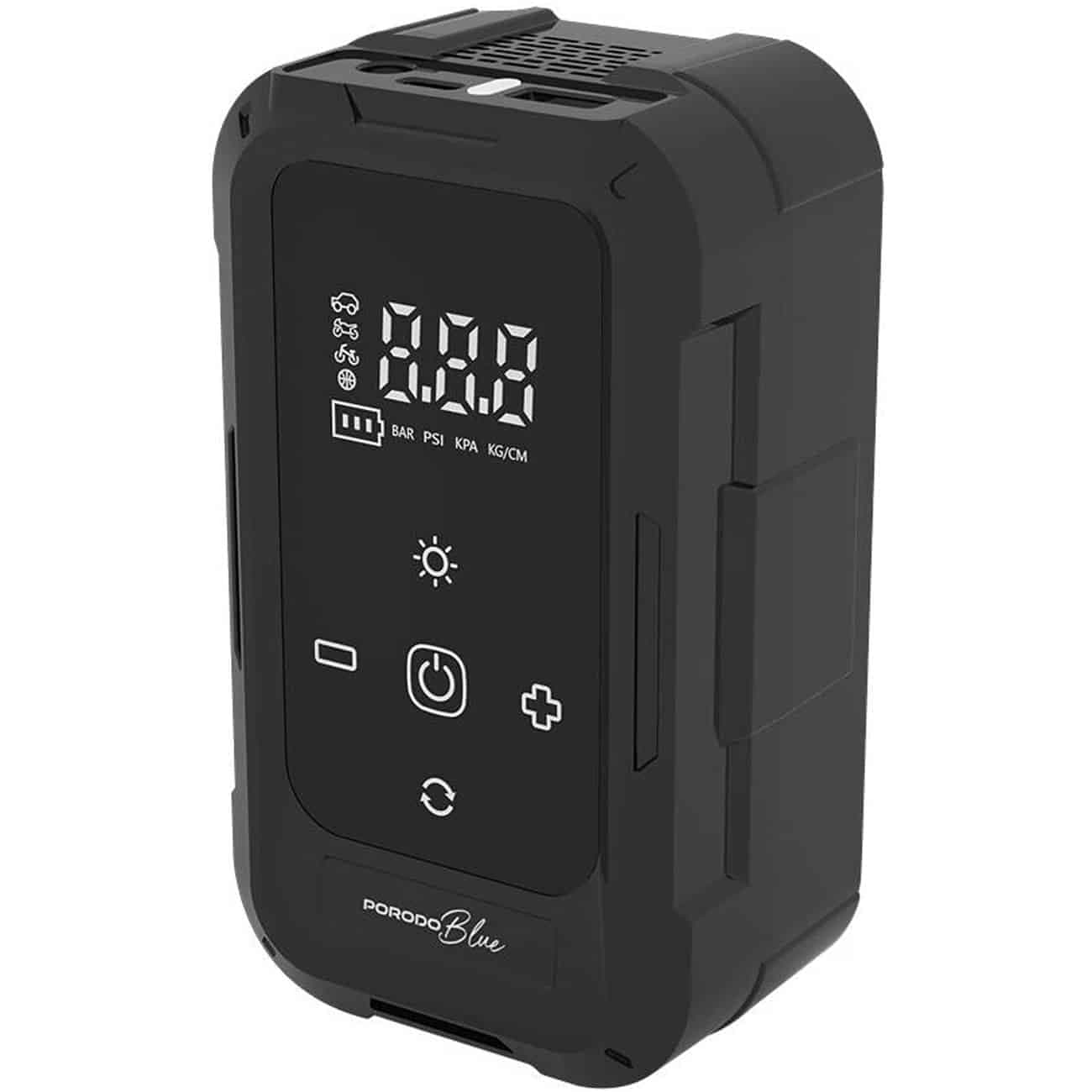 پمپ باد لاستیک خودرو پرودو Porodo مدل PB905ABK فشار 140PSI — تصویر ۲