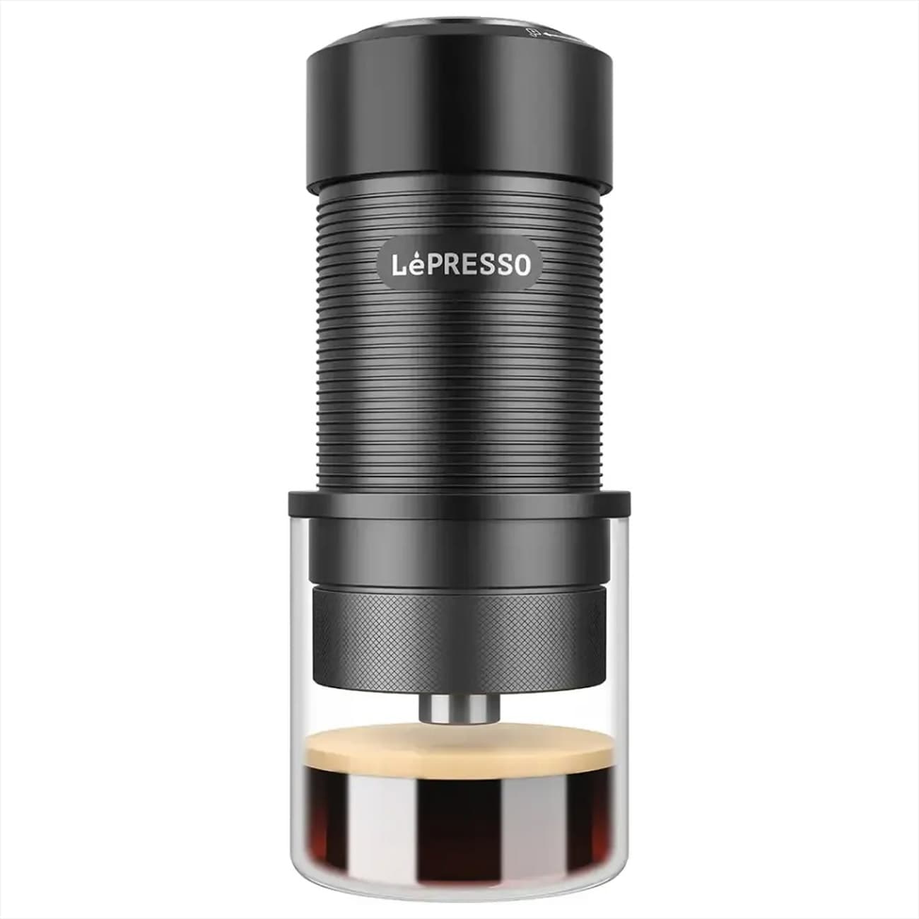 اسپرسوساز دستی لپرسو Lepresso مدل LPRJPCMBK فشار 9 بار — تصویر ۹