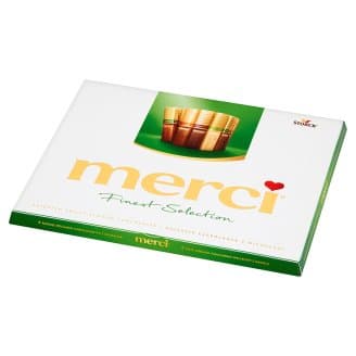 شکلات مرسی سبز 250 گرمی در 4 طعم متفاوت Merci