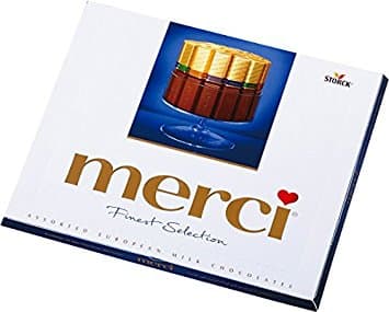 شکلات مرسی آبی 250 گرمی در 4 طعم شیری Merci