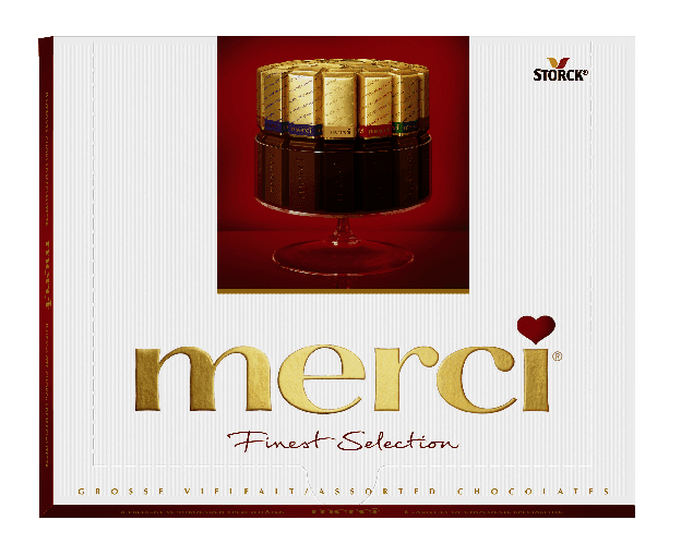 شکلات کادویی مرسی 250 گرمی در 4 طعم دارک Merci