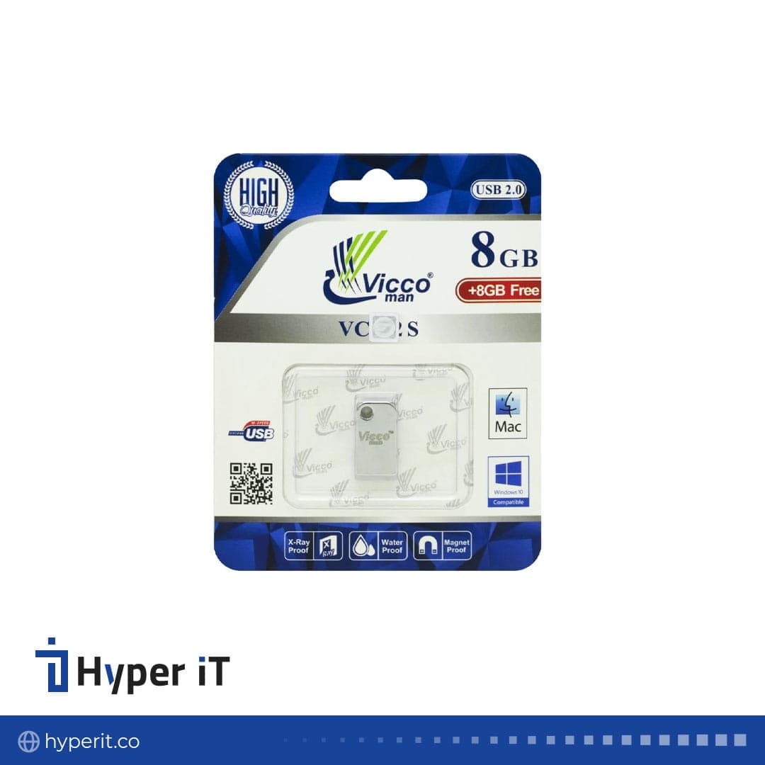 فلش مموری ویکومن مدل VICCO VC380 8GB + 8GB Free — تصویر ۳