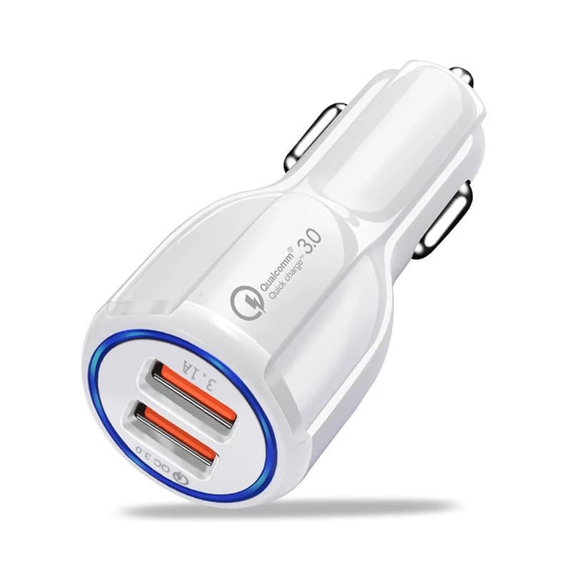 شارژر فندکی دو پورت مدل QC3.0 — تصویر ۳