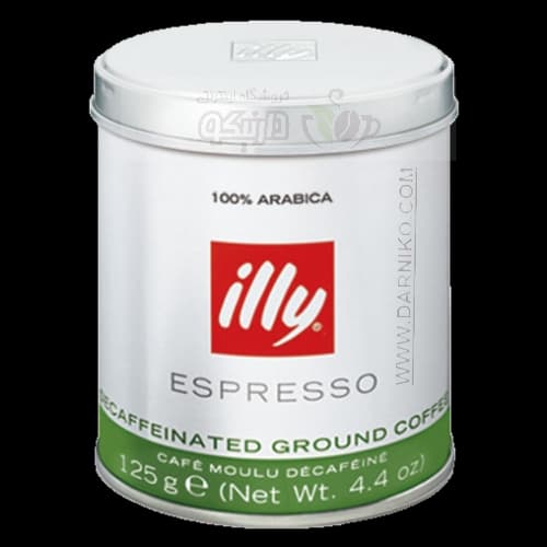 قهوه بدون کافئین ایلی پودری 125 گرمی illy Decaffeinated