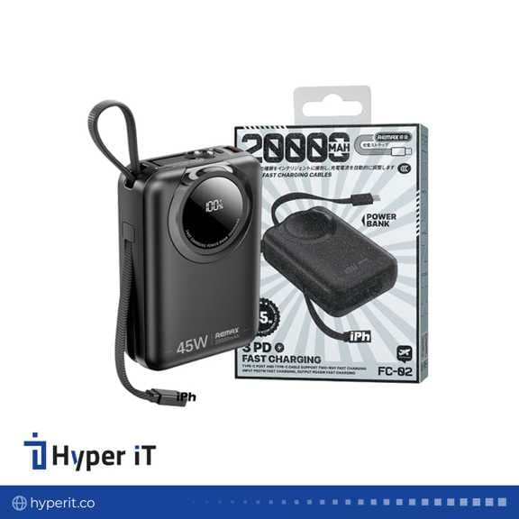 پاوربانک ریمکس مدل FC-02 ظرفیت 20000 میلی آمپر ساعت — تصویر ۶