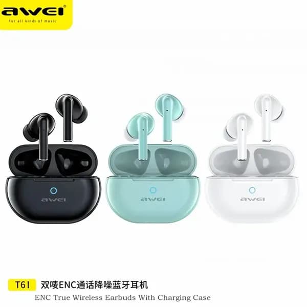 هندزفری بلوتوثی T61 ENC اوی (AWEI) — تصویر ۶