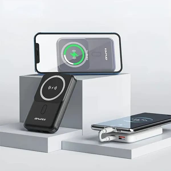پاوربانک مگ سیف 10000mAh 22.5W P139K اوی (AWEI) — تصویر ۴