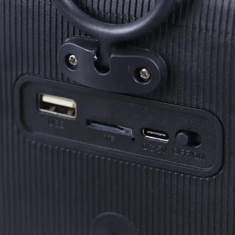 اسپیکر بلوتوثی قابل حمل به همراه میکروفن بی سیم مدل GTS-1923 برند GREATNICE — تصویر ۶
