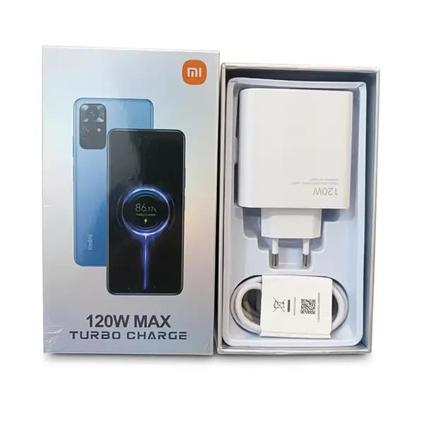 شارژر و کابل 120 وات مدل توربو شارژ شیائومی (xiaomi) — تصویر ۵