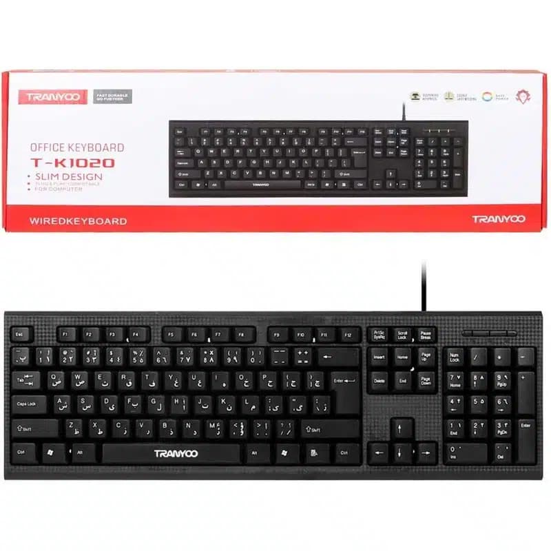 صفحه کلید سیم دار TRANYOO مدل T-K1020 — تصویر ۵