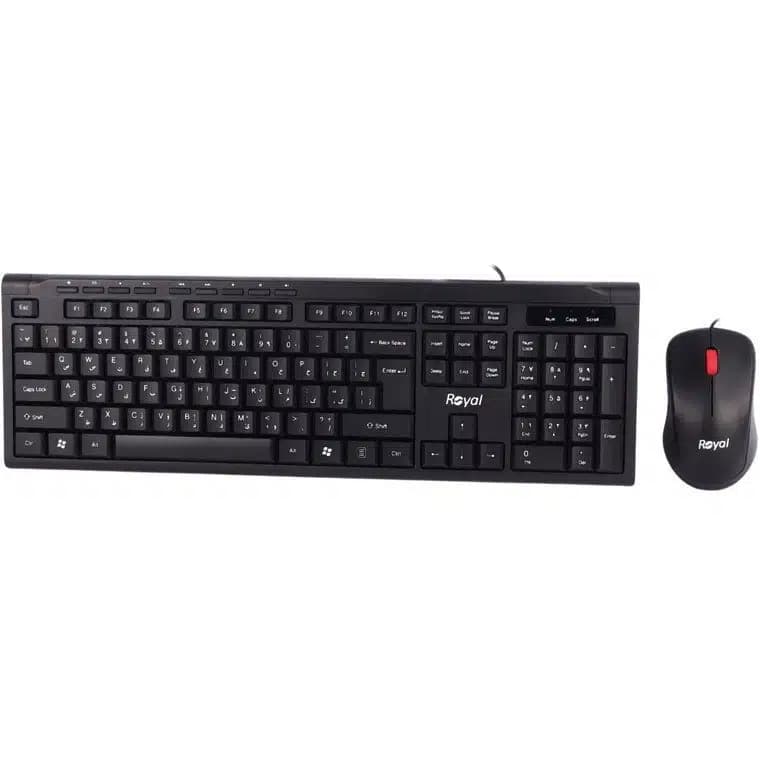 صفحه کلید و موس سیم دار ROYAL مدل RKM720