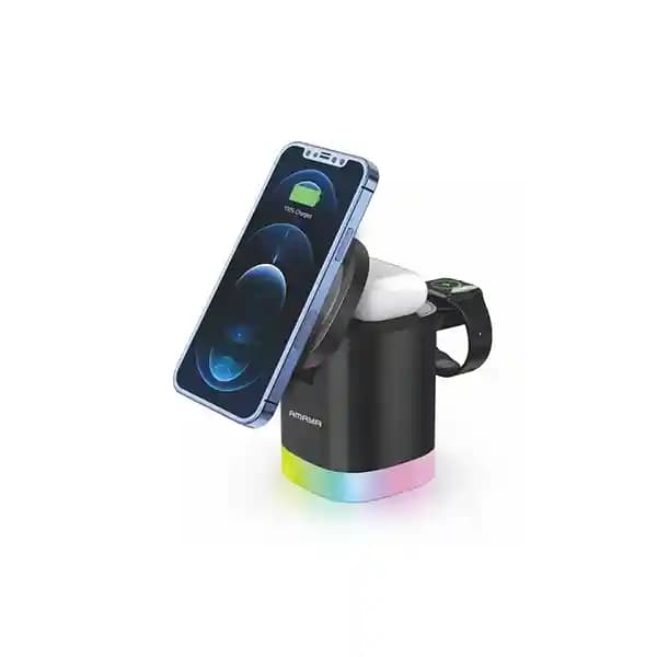 شارژر وایرلس سه کاره AWC-02 آمایا (AMAYA) — تصویر ۳