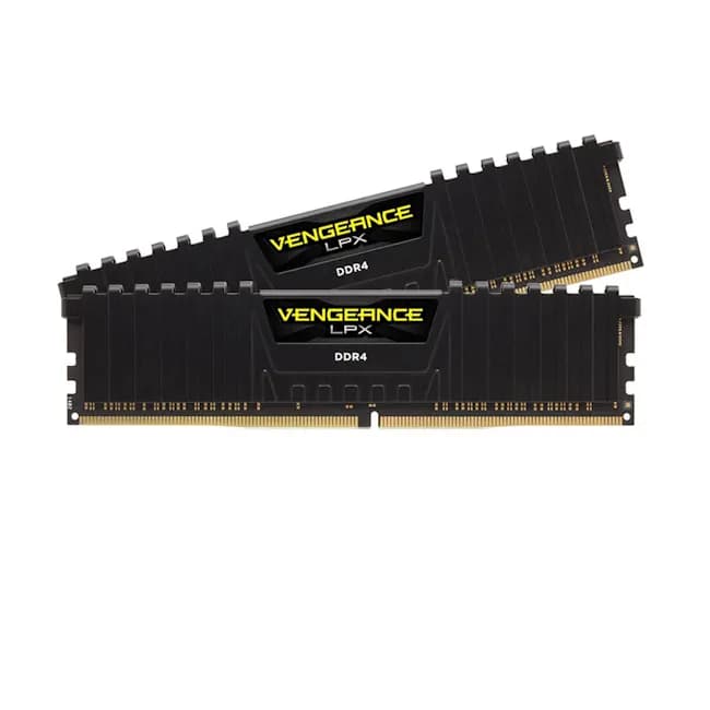 رم کامپیوتر کورسیر دو کاناله مدل VENGEANCE LPX فرکانس 3200 مگاهرتز DDR4 تایمینگ CL16 حافظه 16 گیگابایت Corsair VENGEANCE LPX Dual Channel CL16 3200MHz DDR4 16GB Computer RAM