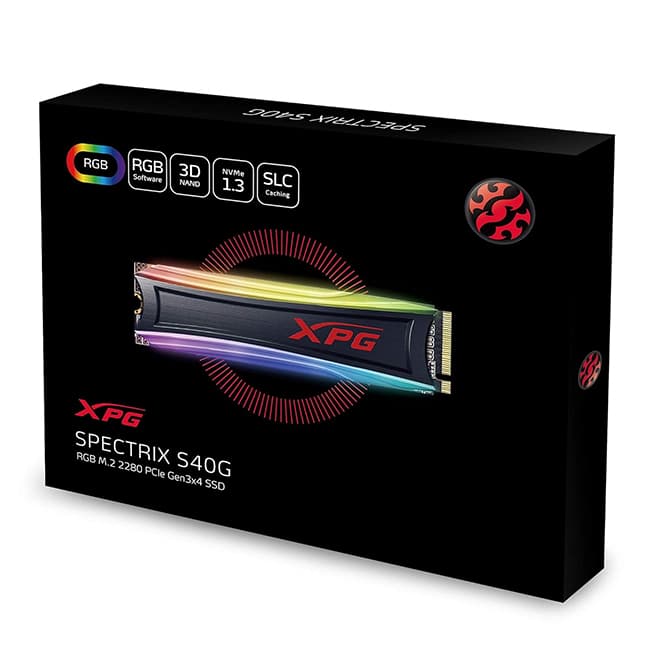 SSD XPG SPECTRIX S40G RGB PCIe Gen3x4 M.2 2280 4TB