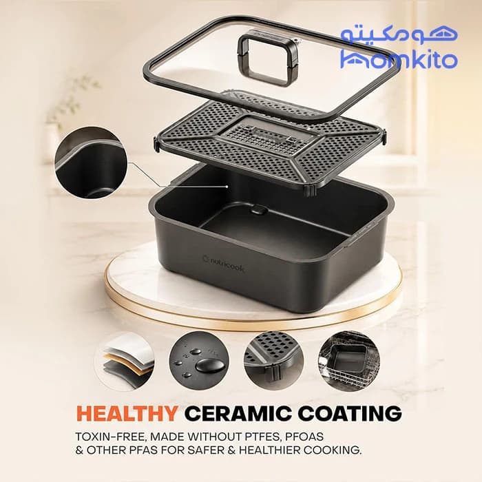 سرخ کن گریل نوتریکوک مدل Nutricook RG600 — تصویر ۱۲