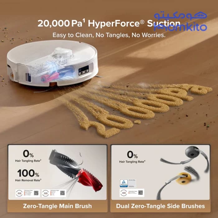 جارو رباتیک روبوراک مدل Roborock Qrevo curv 2 flow — تصویر ۴