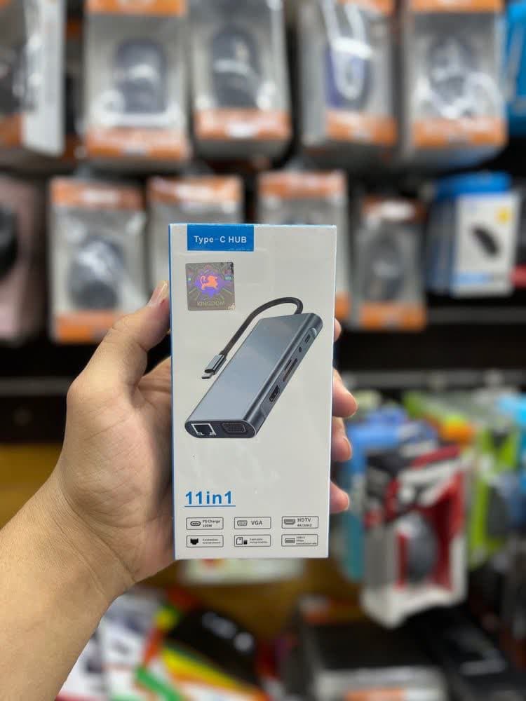 هاب و تبدیل 11 کاره TYPE C مدل 11IN1 — تصویر ۲