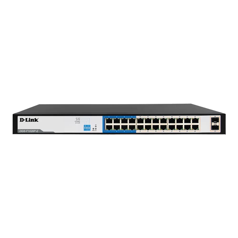 سوییچ شبکه غیر مدیریتی دی‌لینک D-LINK مدل DGS-F1026P-E — تصویر ۷