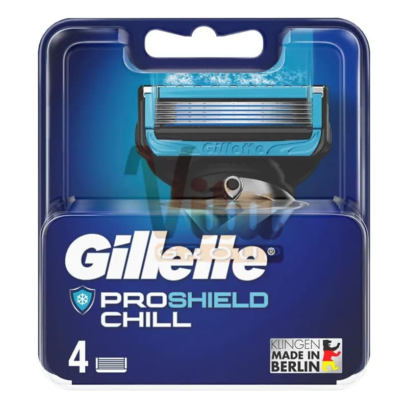 تیغ یدک پروشیلد چیل ژیلت Proshield Chill بسته 4 عددی — تصویر ۹