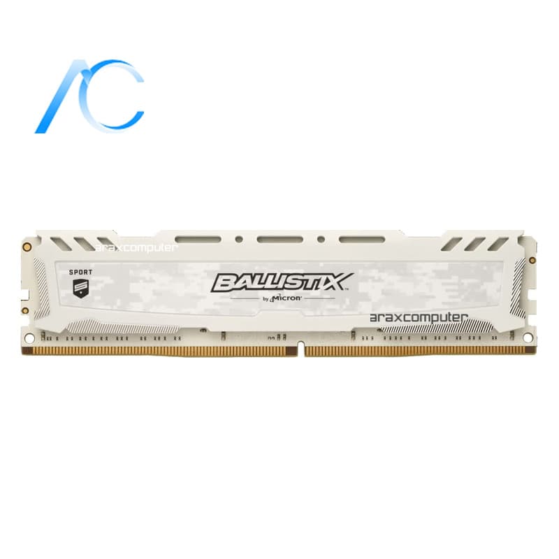رم کامپیوتر دسته دوم کروشیال CRUCIAL BALLISTIX SPORT BY MICRON DDR4 8GB 2400MHz CL16