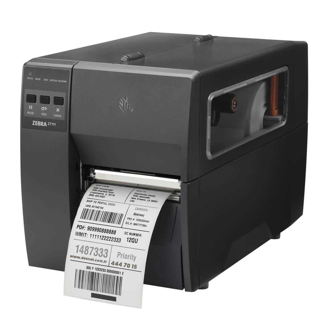 چاپگر لیبل صنعتی Zebra ZT111 203dpi (USB,RS232,LAN,BT)