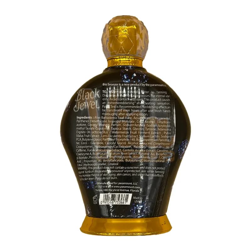 لوسیون سولار Paramount Black Jewel حجم 400 میل — تصویر ۵